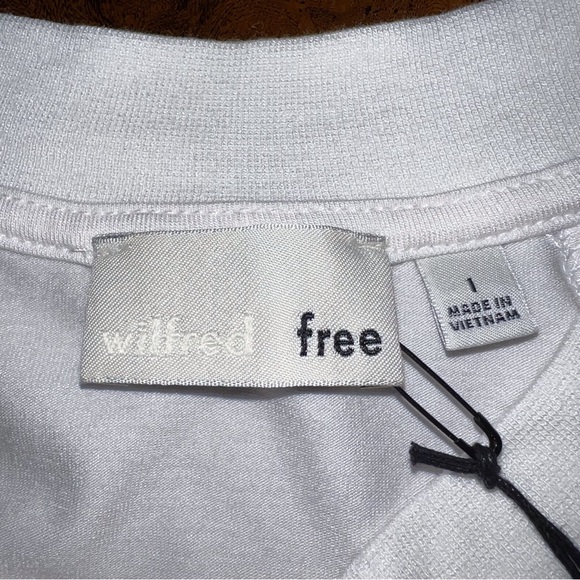 NWT Wilfred Free Kaylin White Oversized Long-sleeved T-Shirt - Size 1/Small - Picture 8 of 9